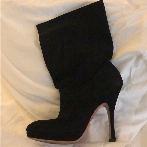 Perfect condition black Prada suede boots - Picture 2 of 7